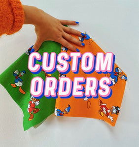 Custom Dress Order Options - Choose your own fabric, Style + Size!