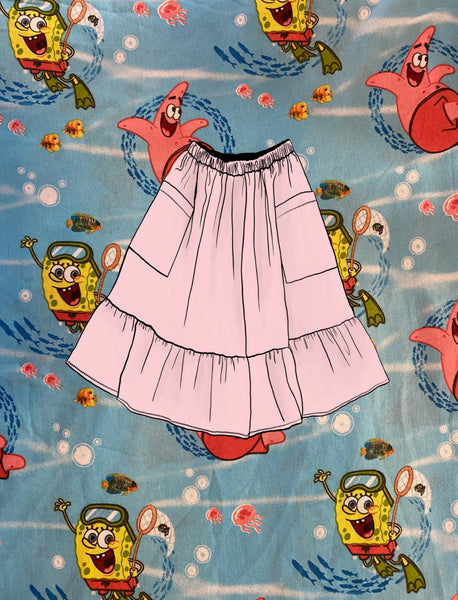 Repurposed Duvet Cover Skirt - Choose Your Size!