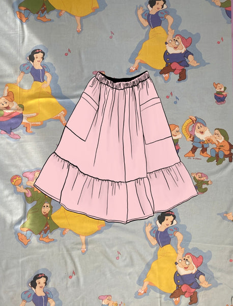 Repurposed Duvet Cover Skirt - Choose Your Size!