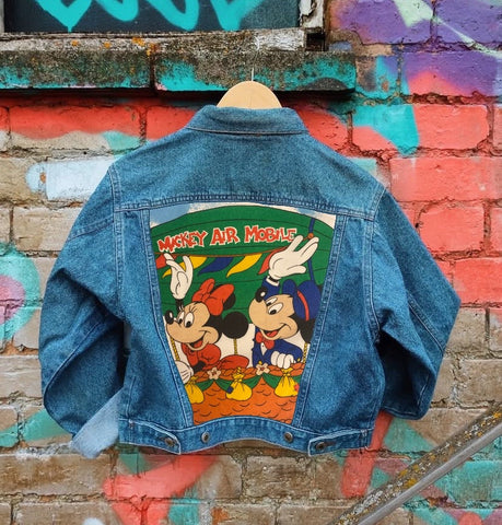 Send in your denim jacket + we'll sew on this panel!