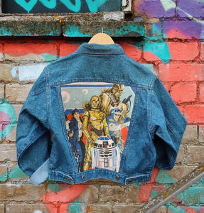 Send in your denim jacket + we'll sew on this panel!