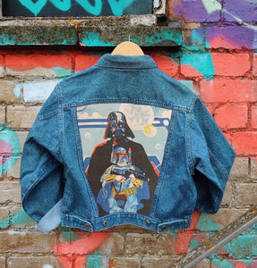 Send in your denim jacket + we'll sew on this panel!