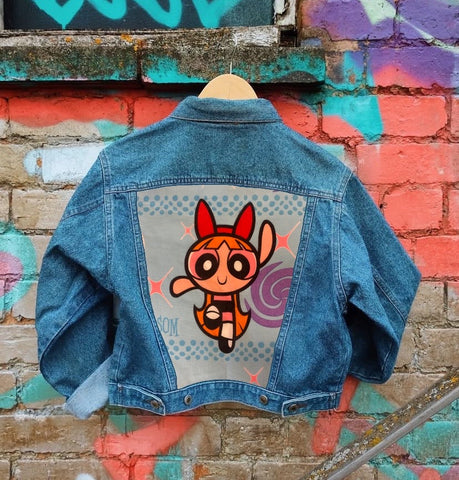 Send in your denim jacket + we'll sew on this panel!