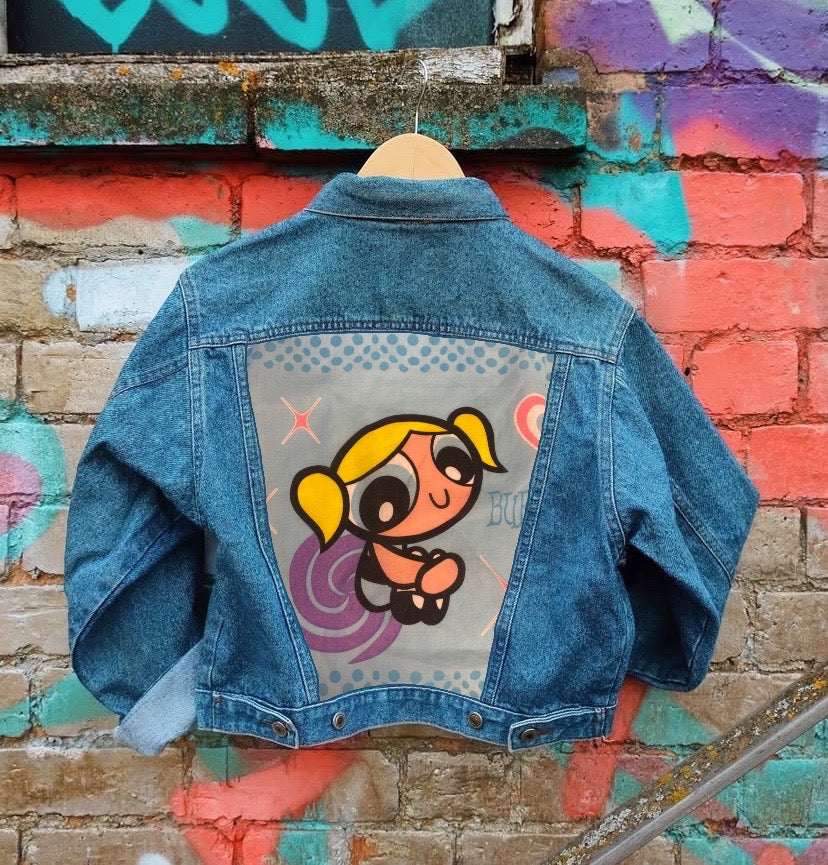 Send in your denim jacket + we'll sew on this panel!