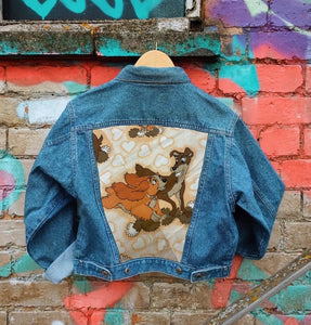 Send in your denim jacket + we'll sew on this panel!